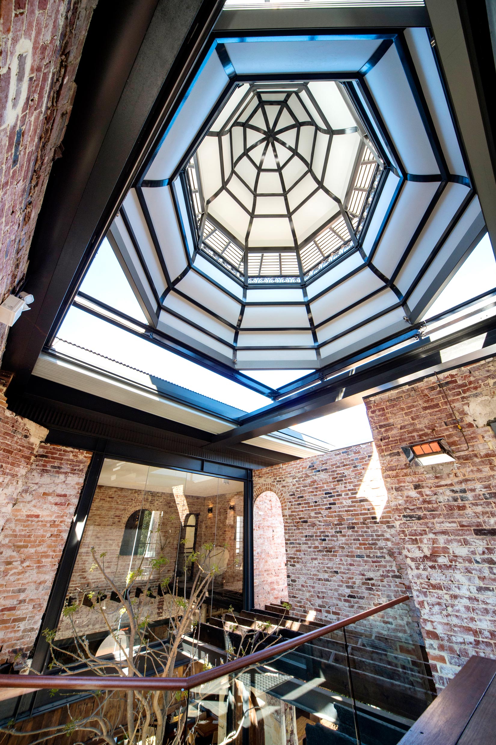 The Guildford Hotel view underneath belvedere